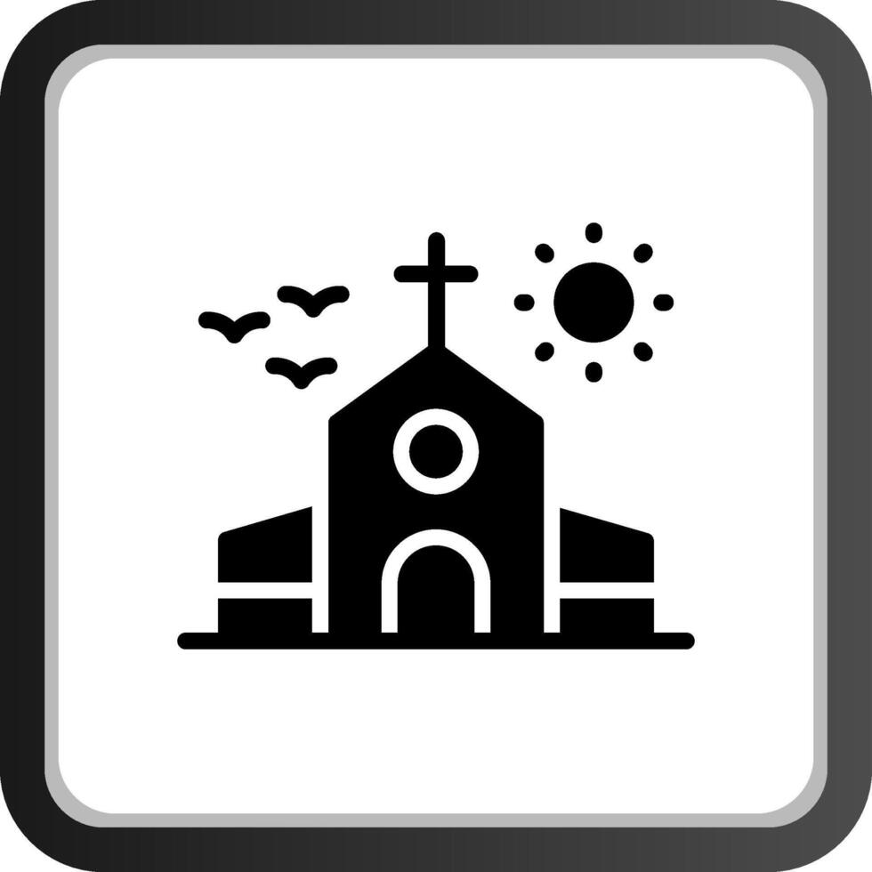 kerk creatief icoon ontwerp vector