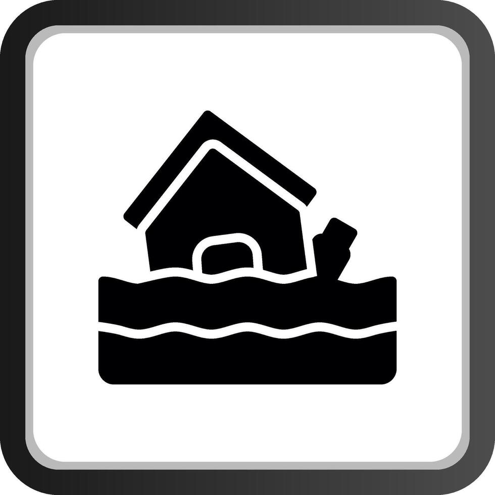 overstroming creatief icoon ontwerp vector