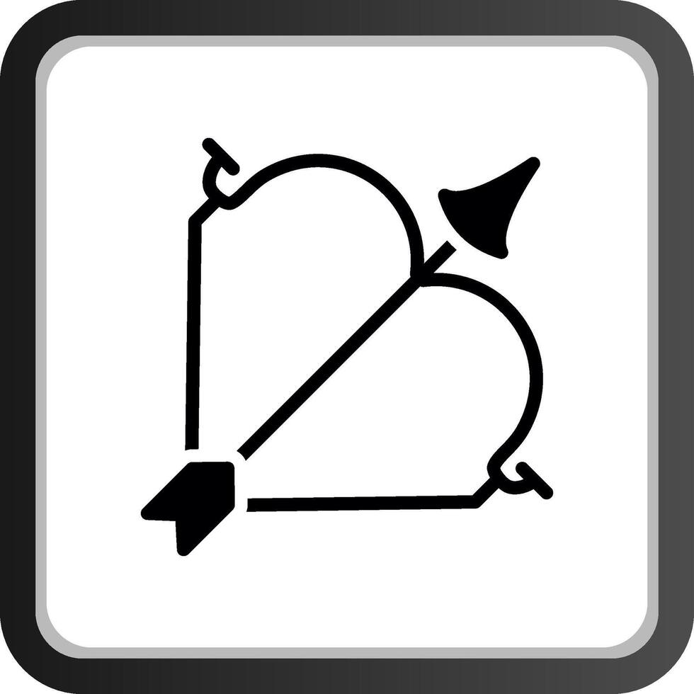 boogschieten creatief icoon ontwerp vector