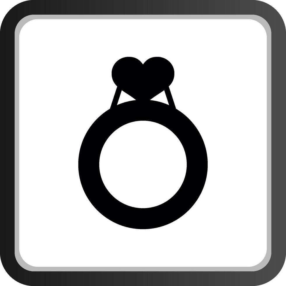 valentijnsdag ring creatief icoon ontwerp vector