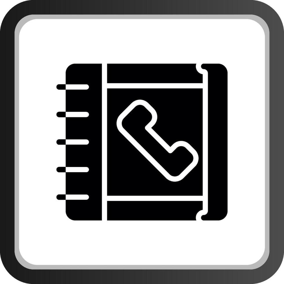 telefoonboek creatief icoon ontwerp vector