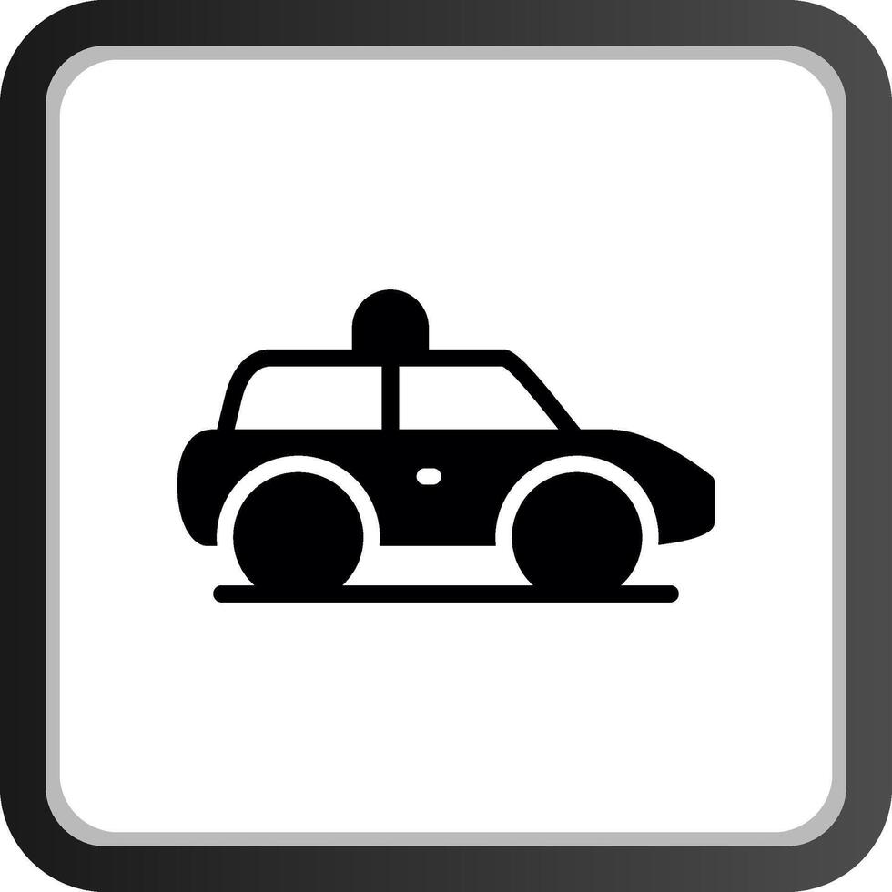 Politie auto creatief icoon ontwerp vector