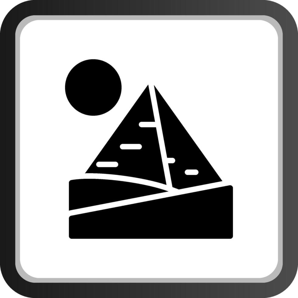 piramide landschap creatief icoon ontwerp vector