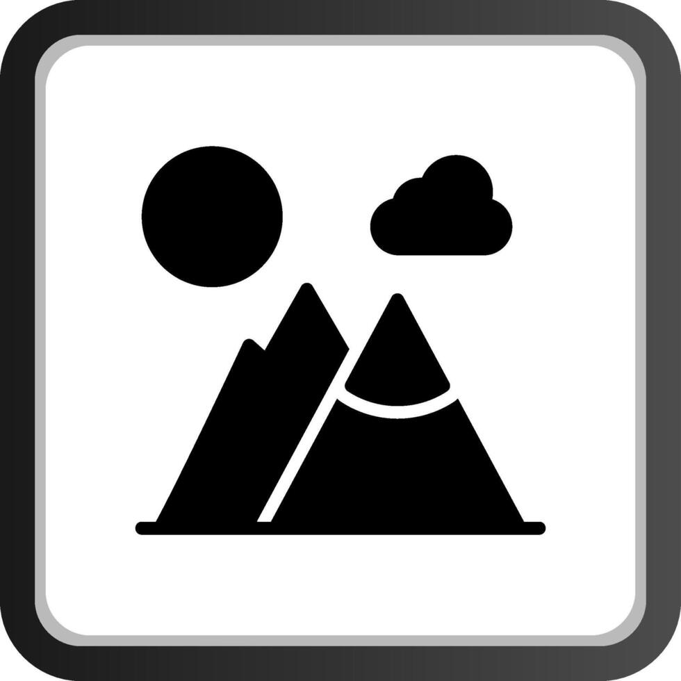 bergen landschap creatief icoon ontwerp vector