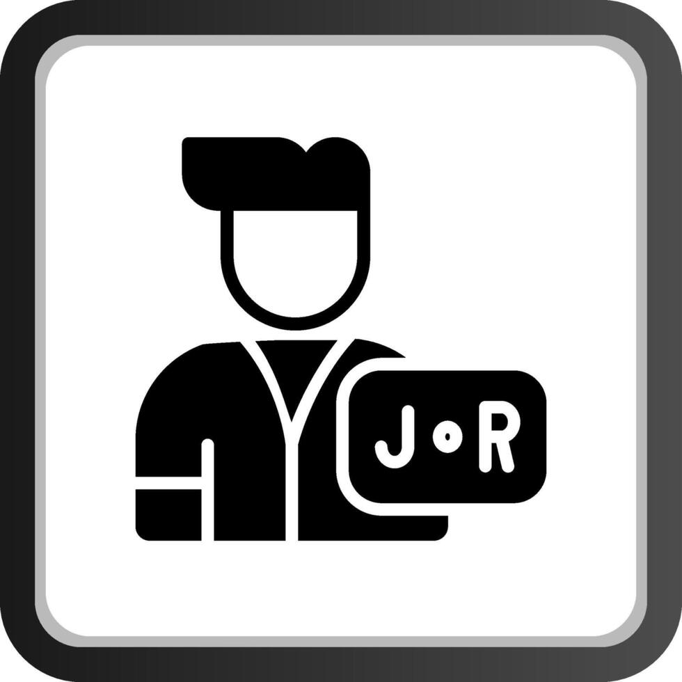 junior verkoop rep creatief icoon ontwerp vector