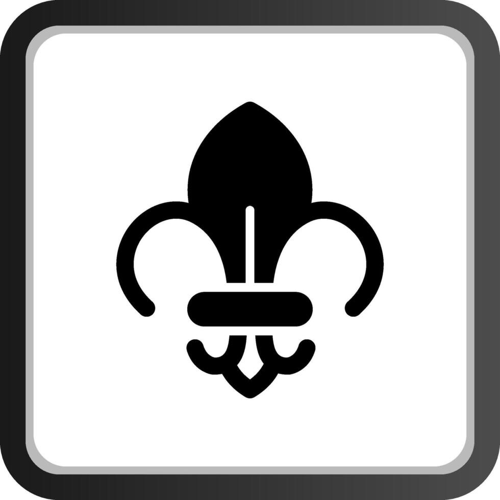 fleur de lis creatief icoon ontwerp vector