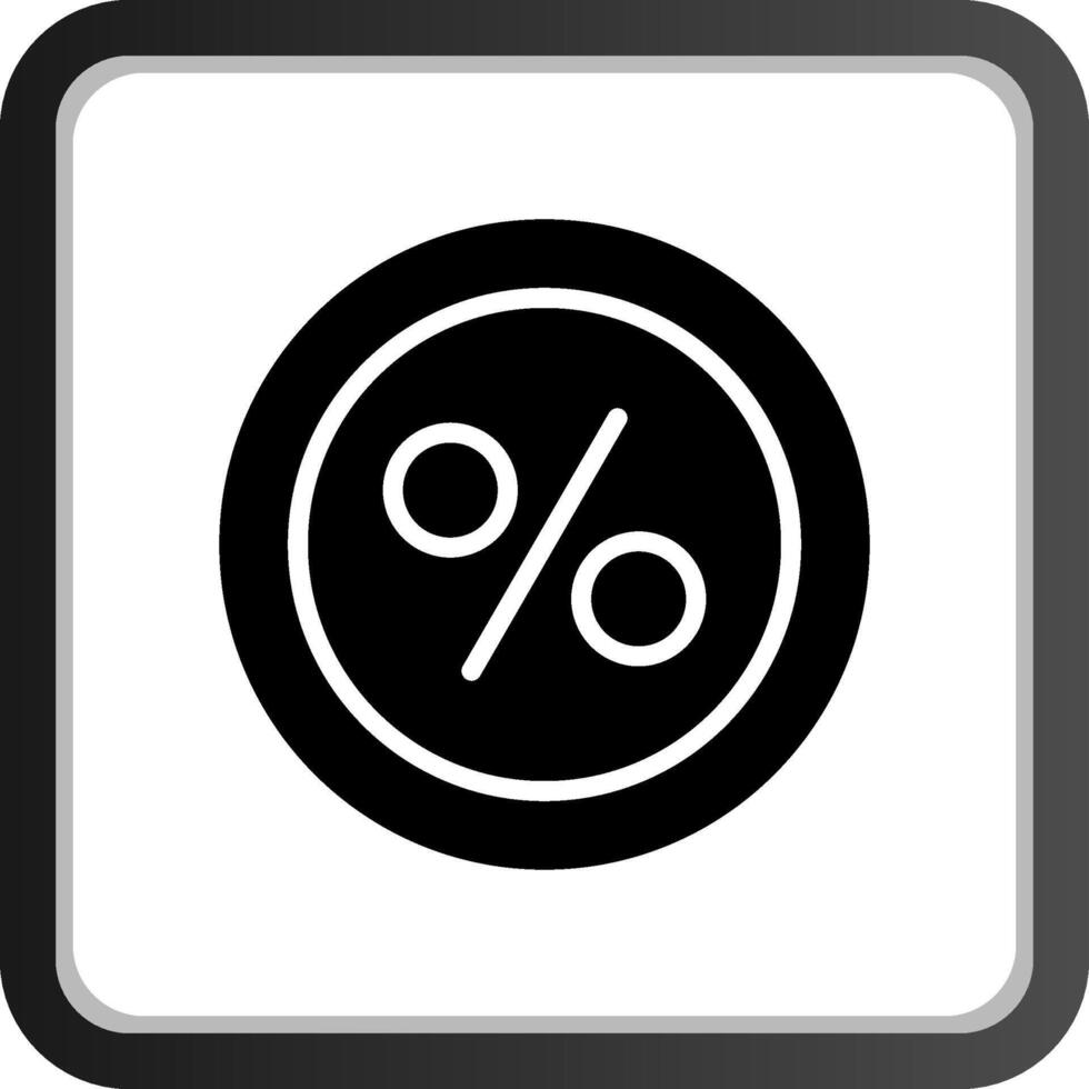 percentage creatief icoon ontwerp vector