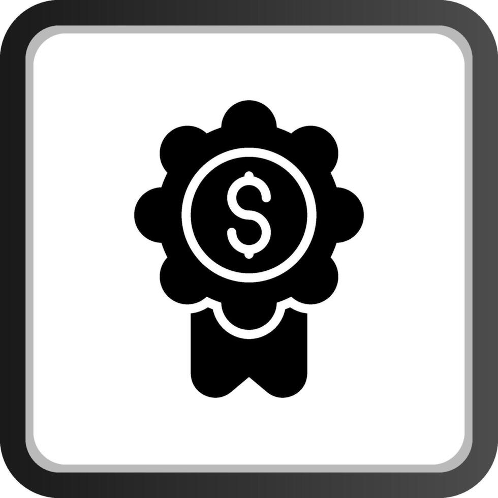 badge-dollar creatief icoon ontwerp vector