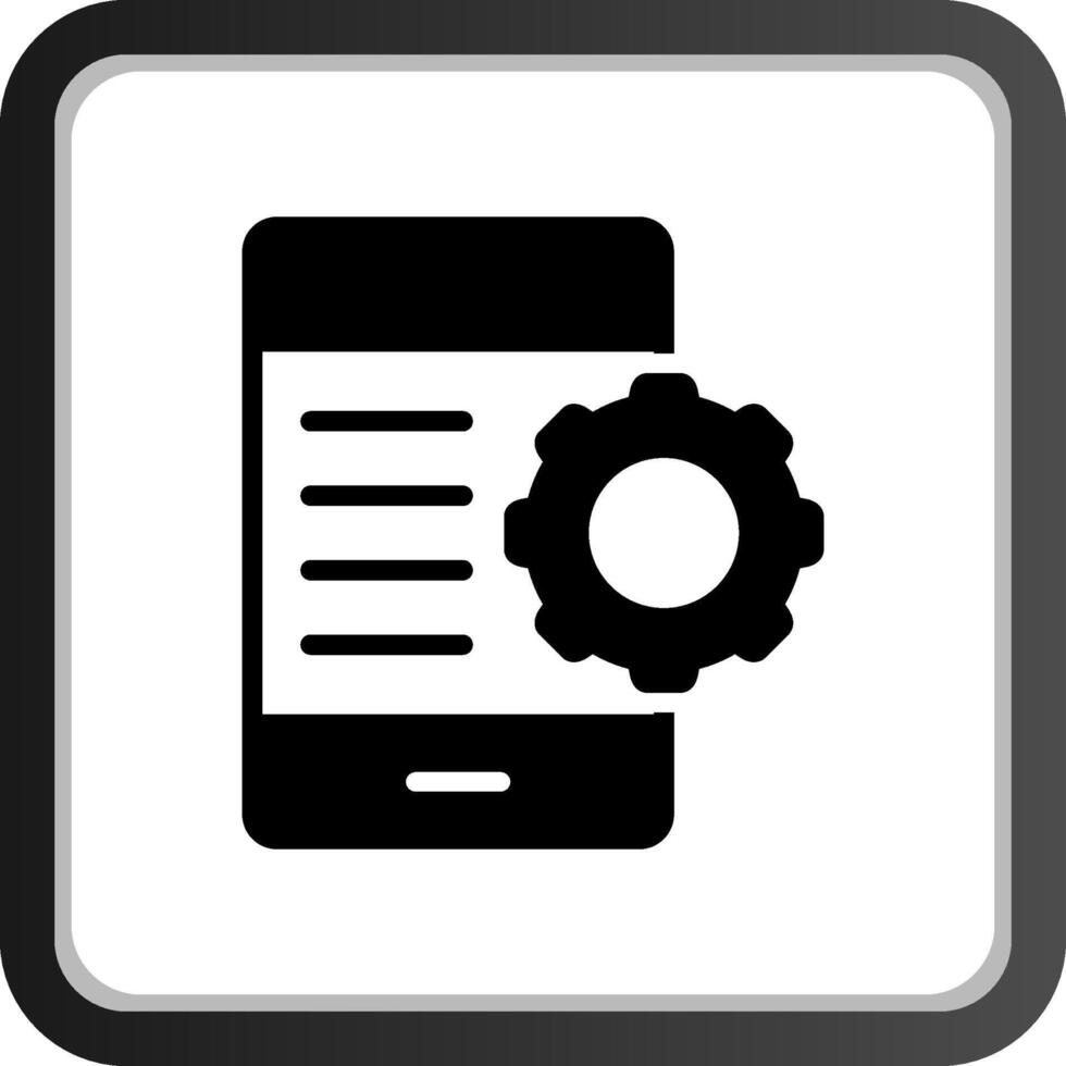 mobiel instelling creatief icoon ontwerp vector