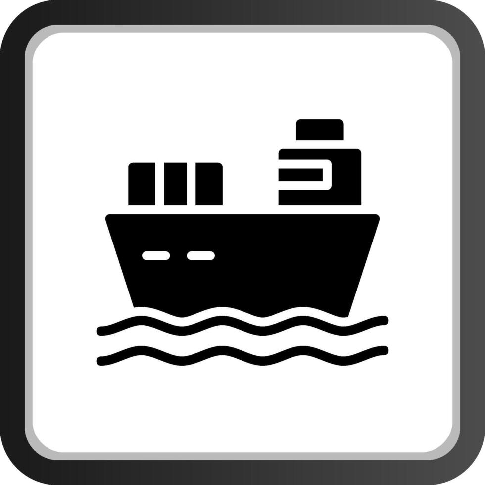 lading schip creatief icoon ontwerp vector