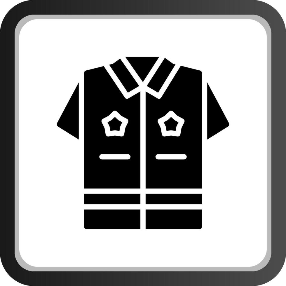 Politie uniform creatief icoon ontwerp vector