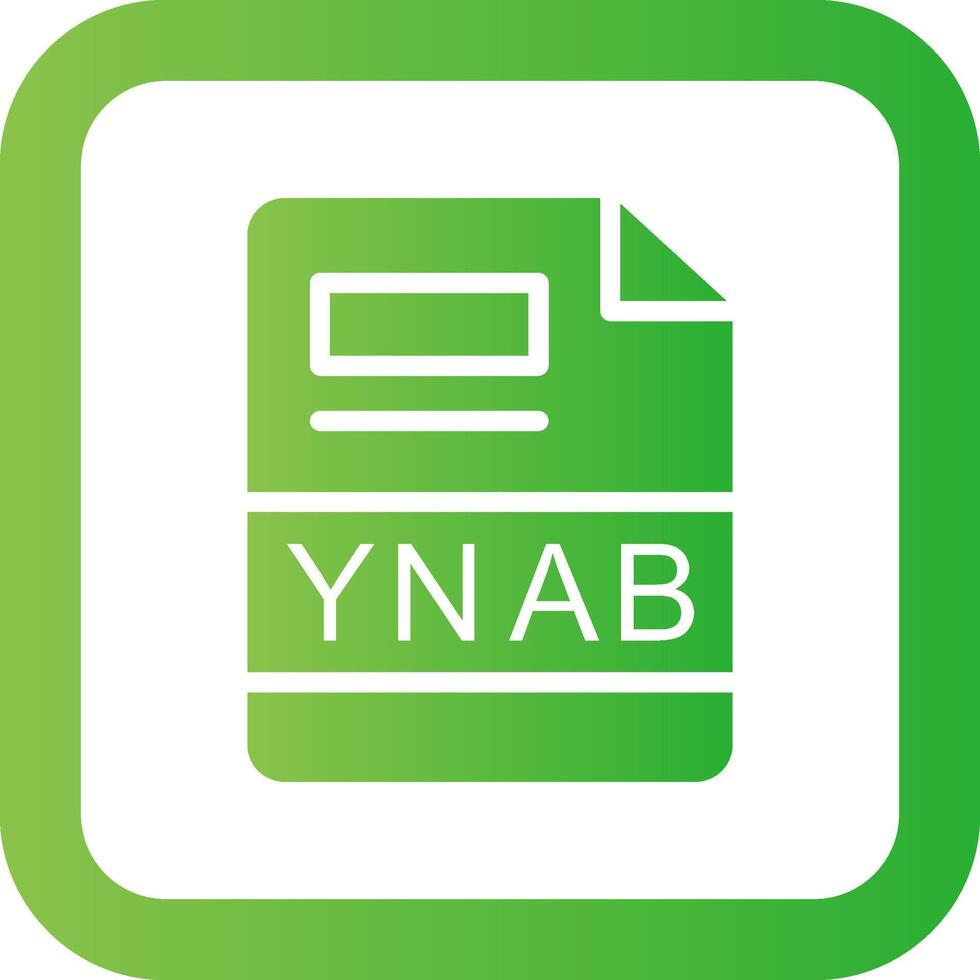 ynab creatief icoon ontwerp vector