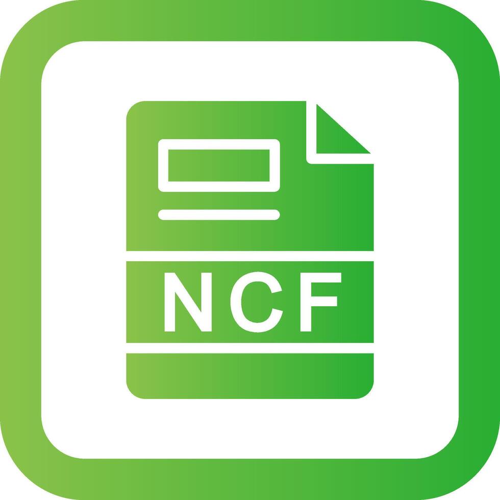 ncf creatief icoon ontwerp vector