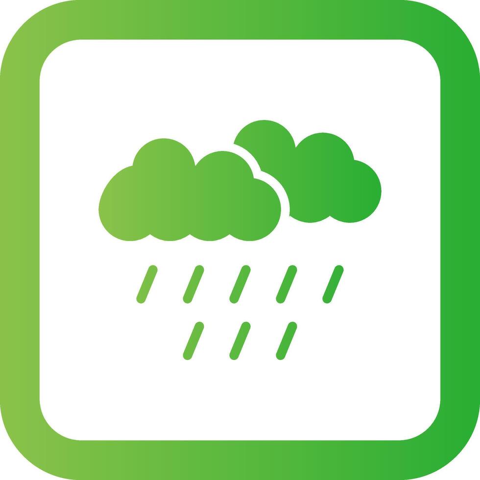 regenachtig dag creatief icoon ontwerp vector