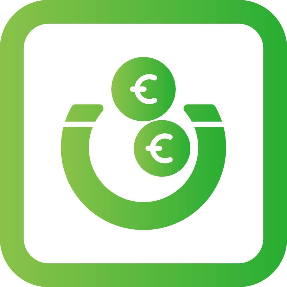 geld attractie creatief icoon ontwerp vector