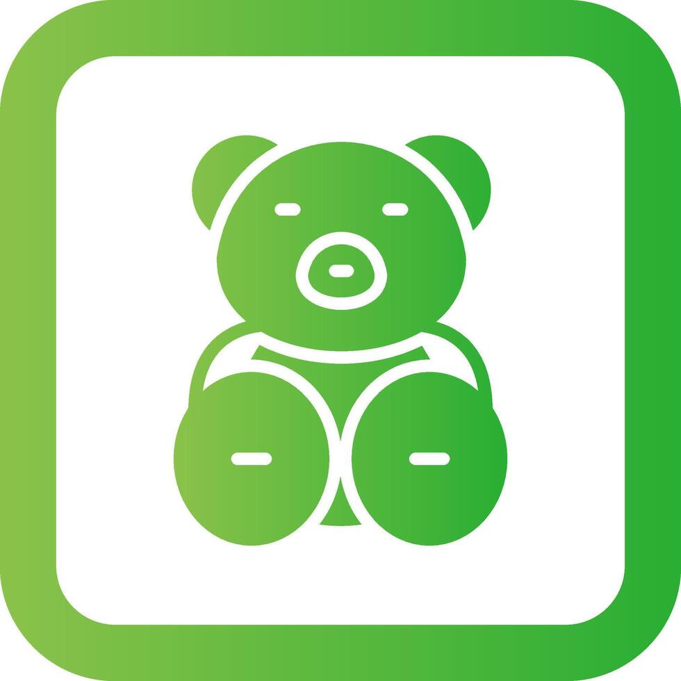 teddy beer creatief icoon ontwerp vector
