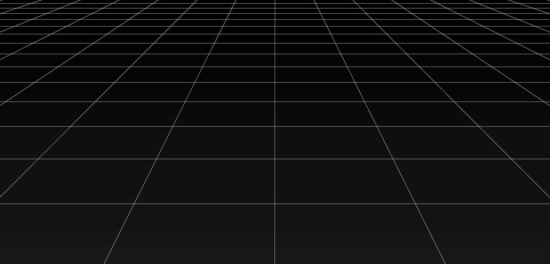 lege futuristische digitale kamer grijs-zwarte achtergrond met witte rasterruimte lijn kleur oppervlak vector