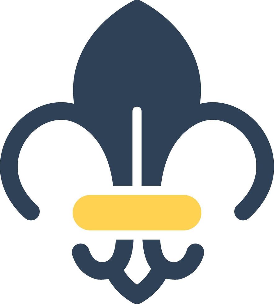 fleur de lis creatief icoon ontwerp vector