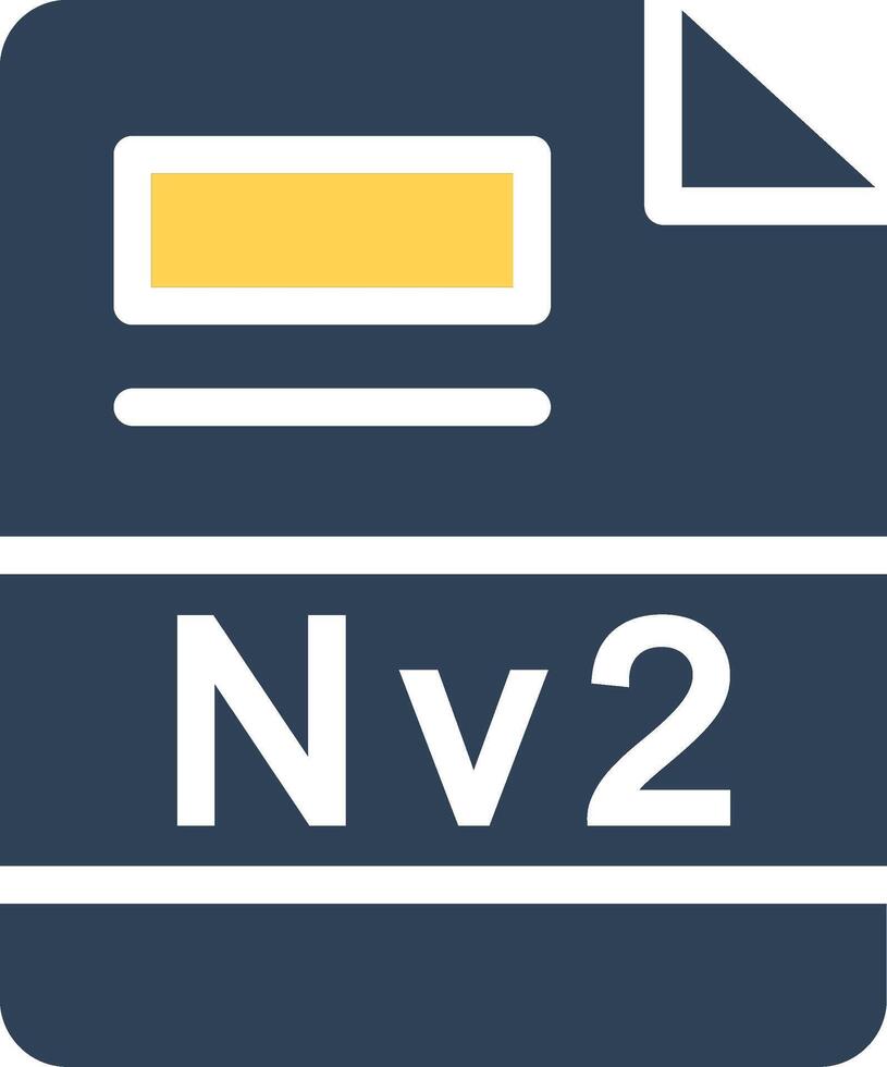 nv2 creatief icoon ontwerp vector