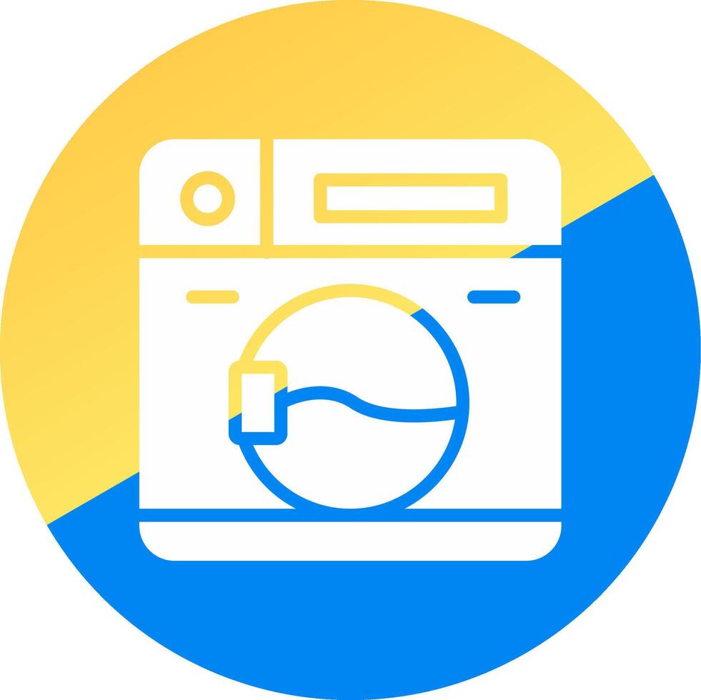 het wassen machine creatief icoon ontwerp vector