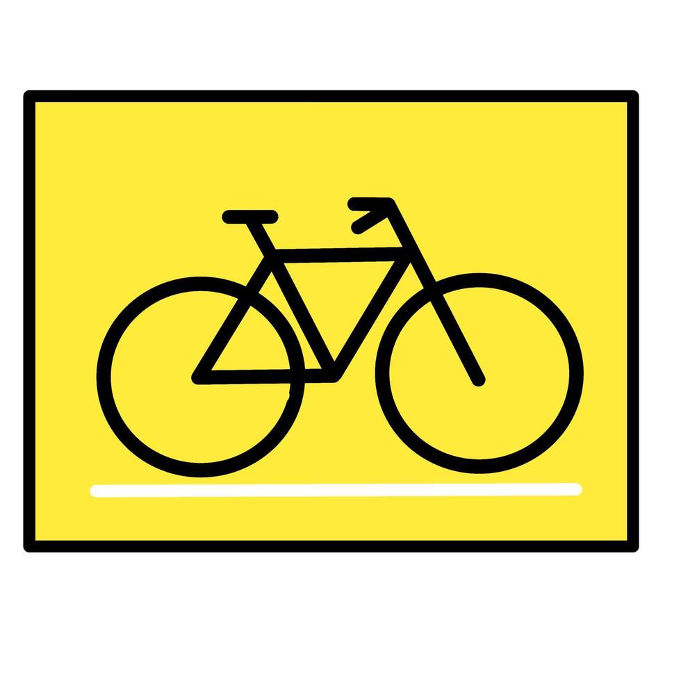 een vectorafbeelding van een speciaal fietstekenpictogram vector