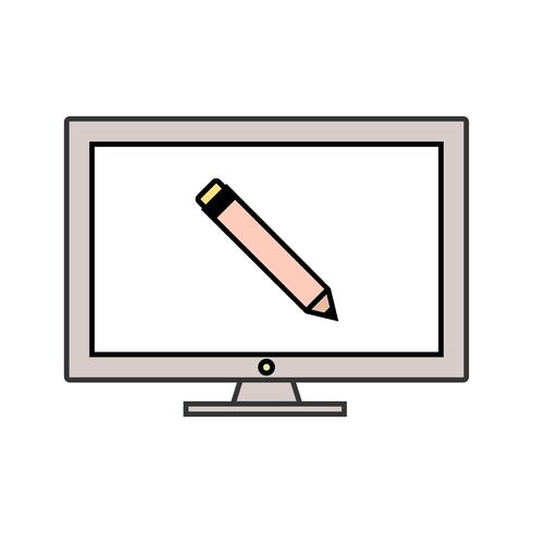 Online onderwijs Vector Icon