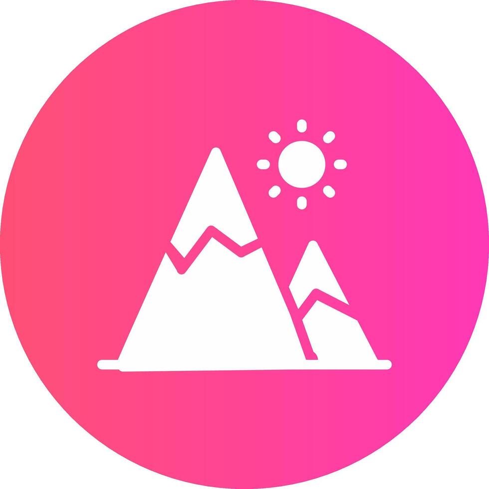 berg creatief icoon ontwerp vector