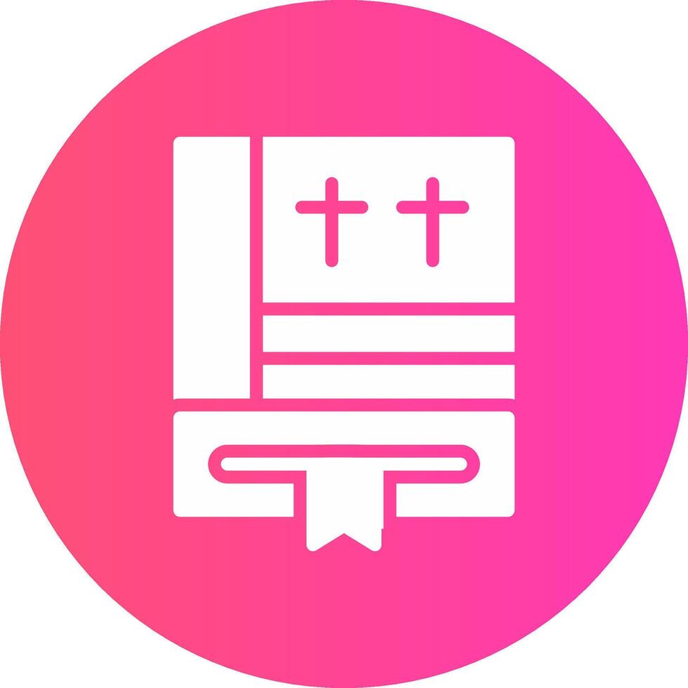 Bijbel creatief icoon ontwerp vector