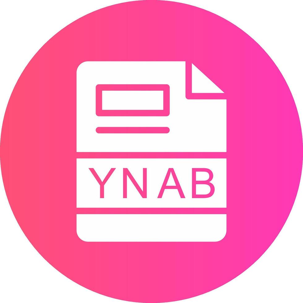 ynab creatief icoon ontwerp vector