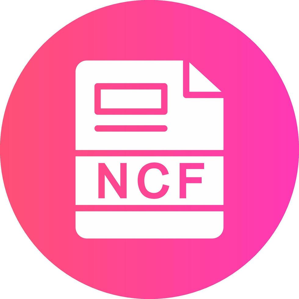 ncf creatief icoon ontwerp vector