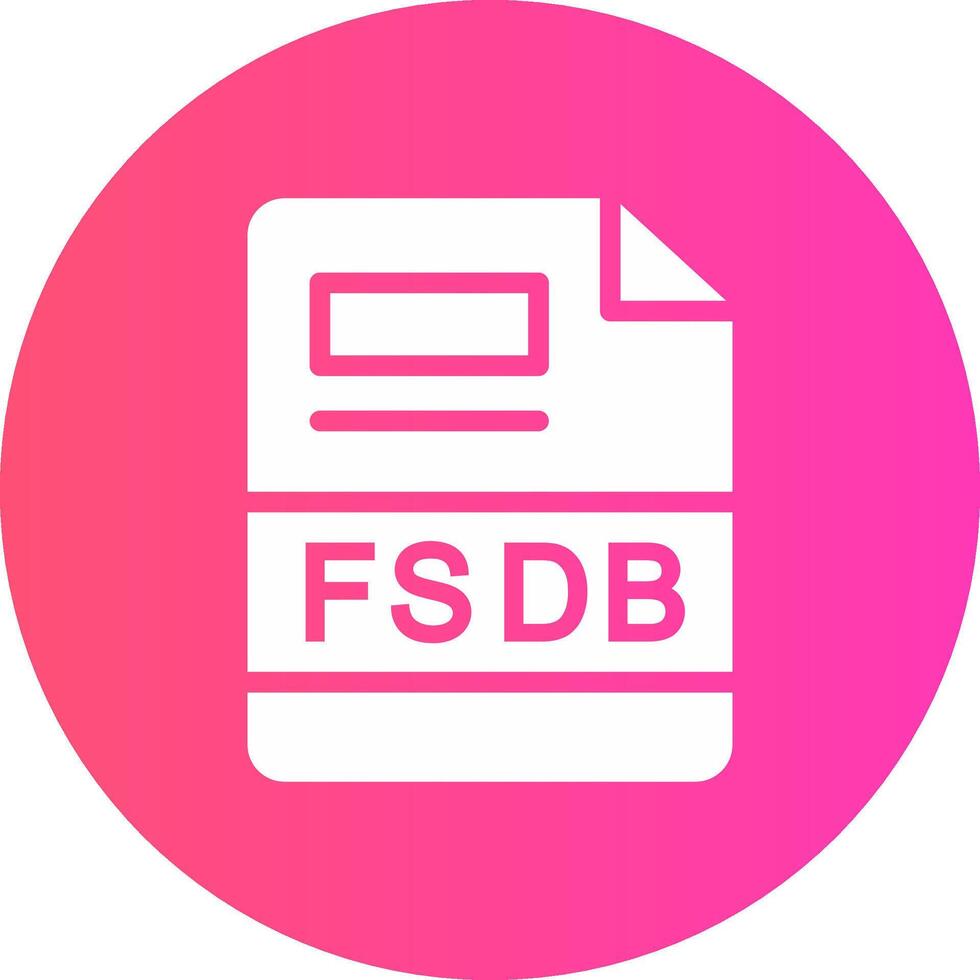 fsdb creatief icoon ontwerp vector