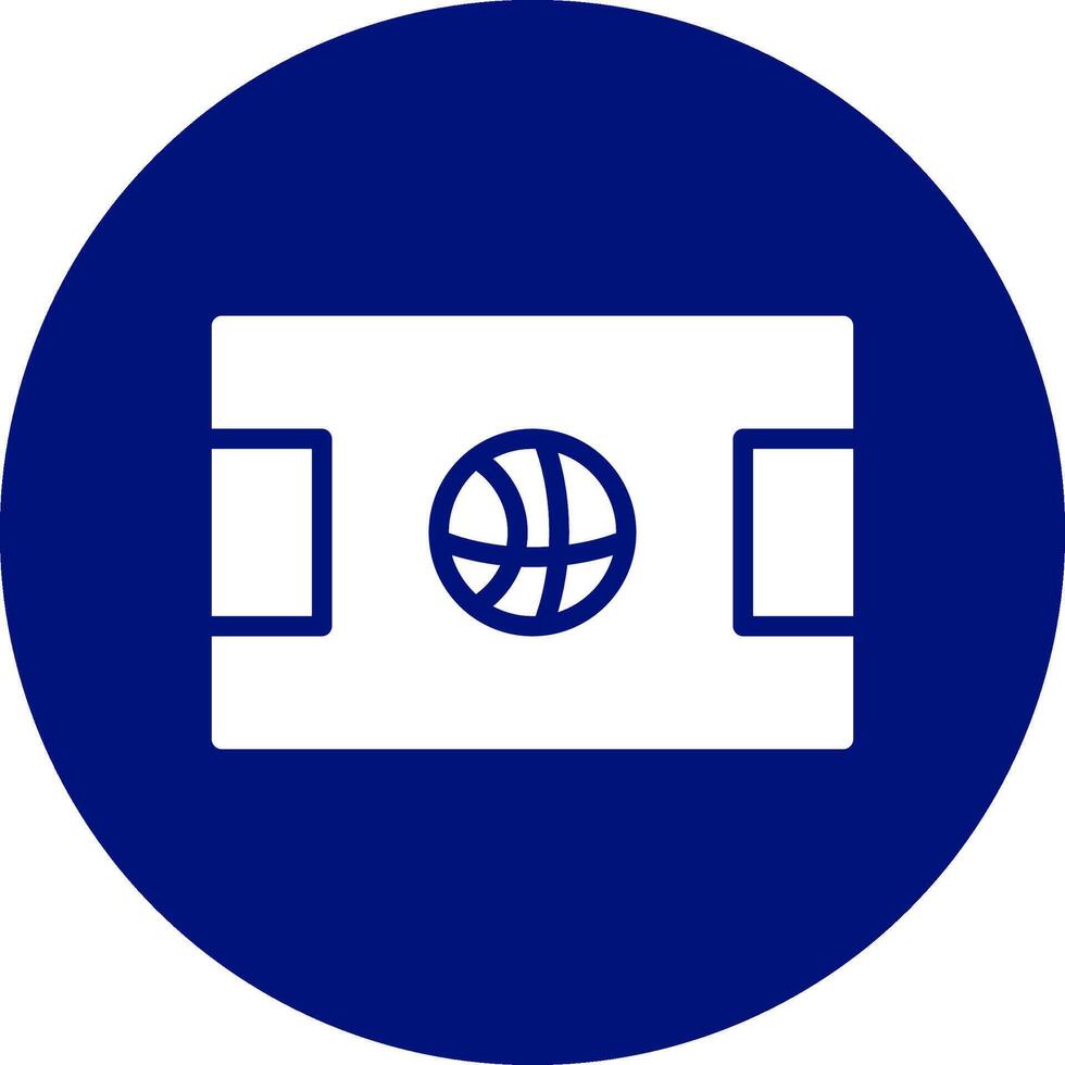 basketbal rechtbank creatief icoon ontwerp vector