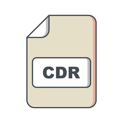 CDR Vector pictogram