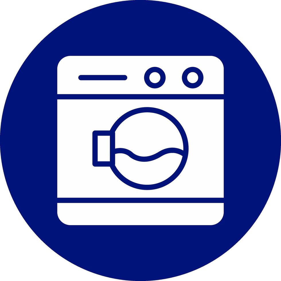 het wassen machine creatief icoon ontwerp vector