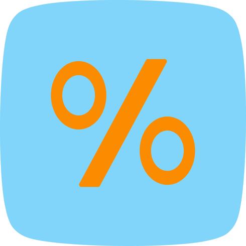 percentage vector pictogram