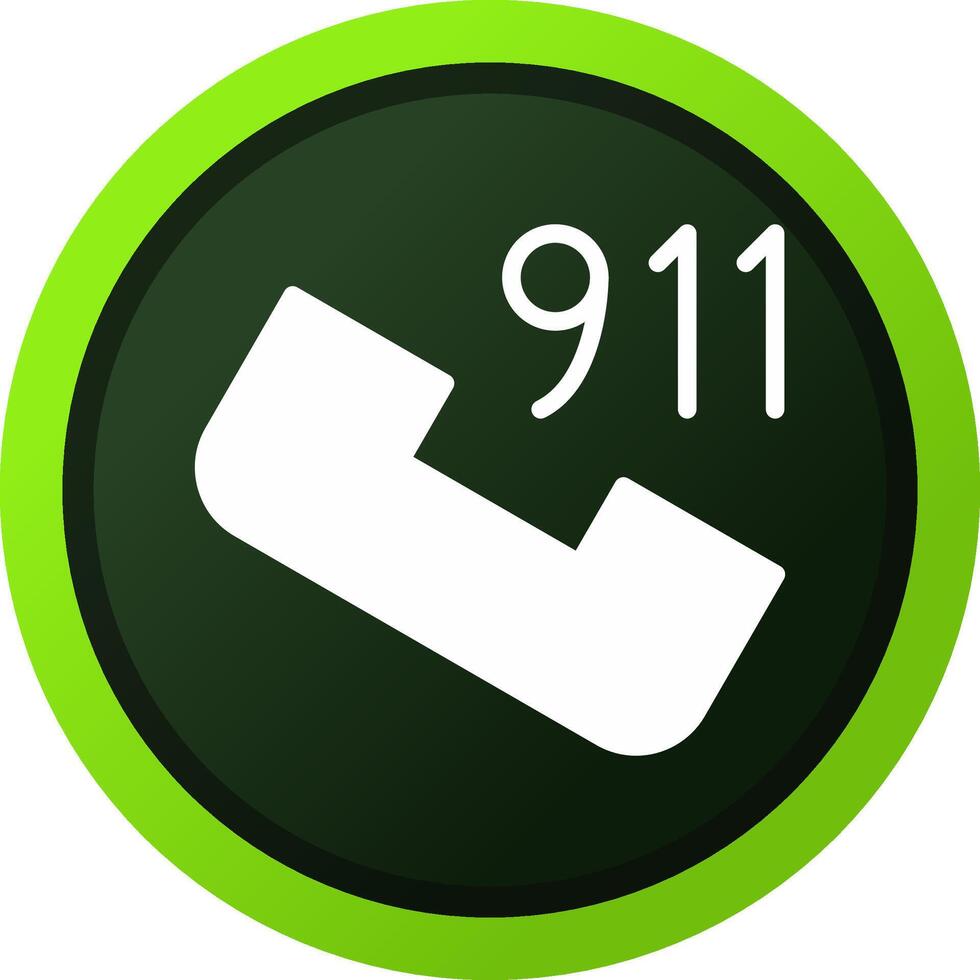 telefoontje 911 creatief icoon ontwerp vector