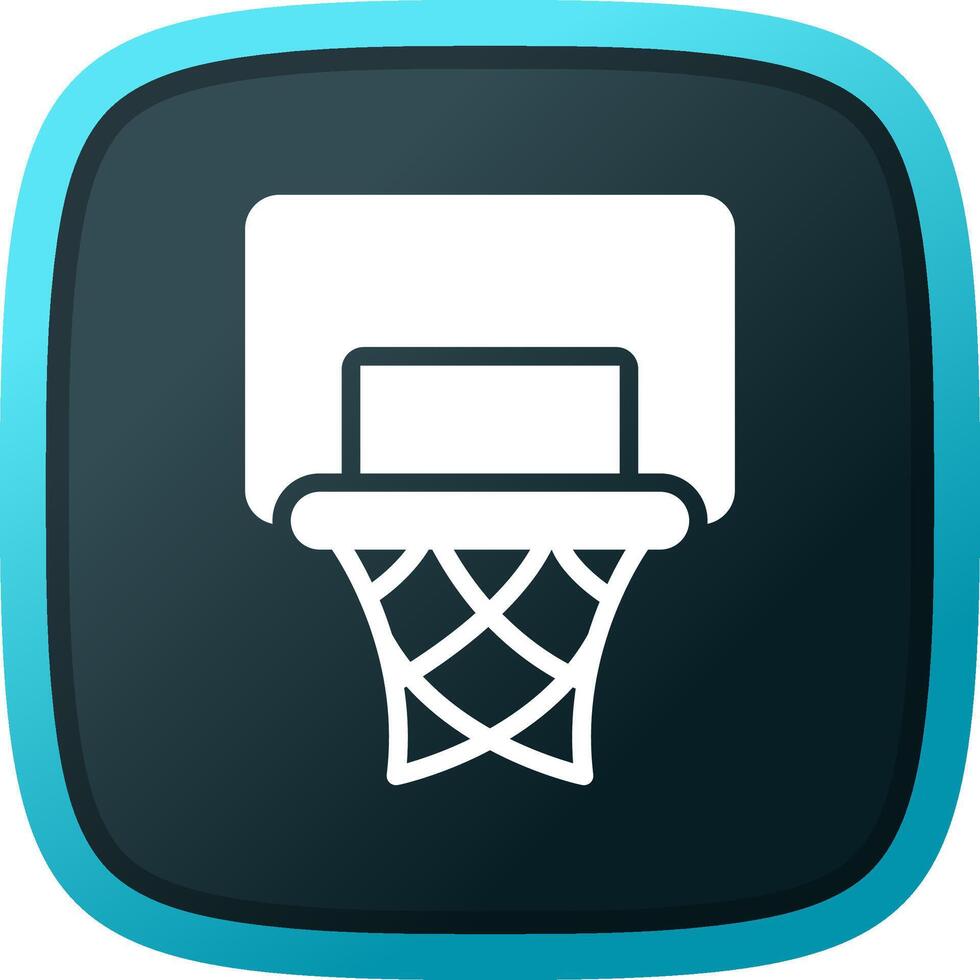 basketbal hoepel creatief icoon ontwerp vector