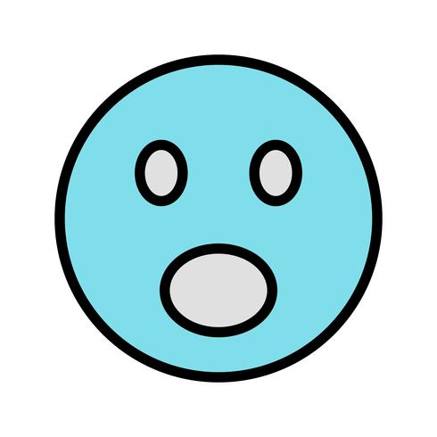 Verrast Emoji Vector Icon