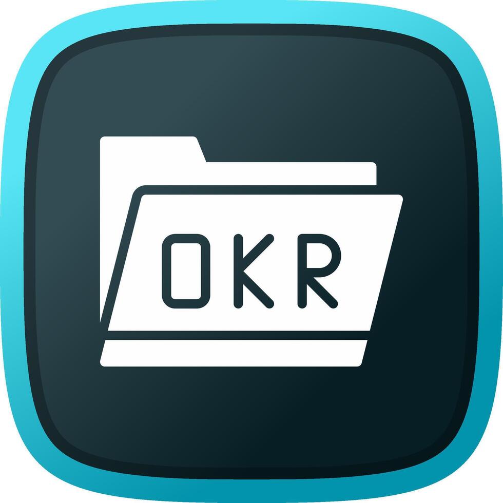 okr map creatief icoon ontwerp vector