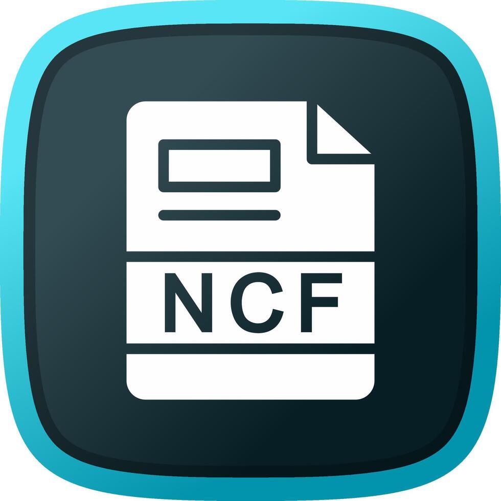 ncf creatief icoon ontwerp vector