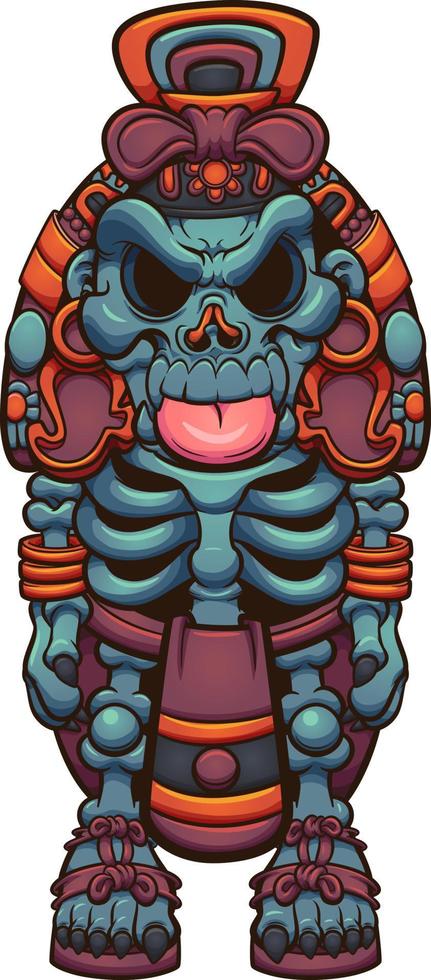 xolotl azteekse god vector