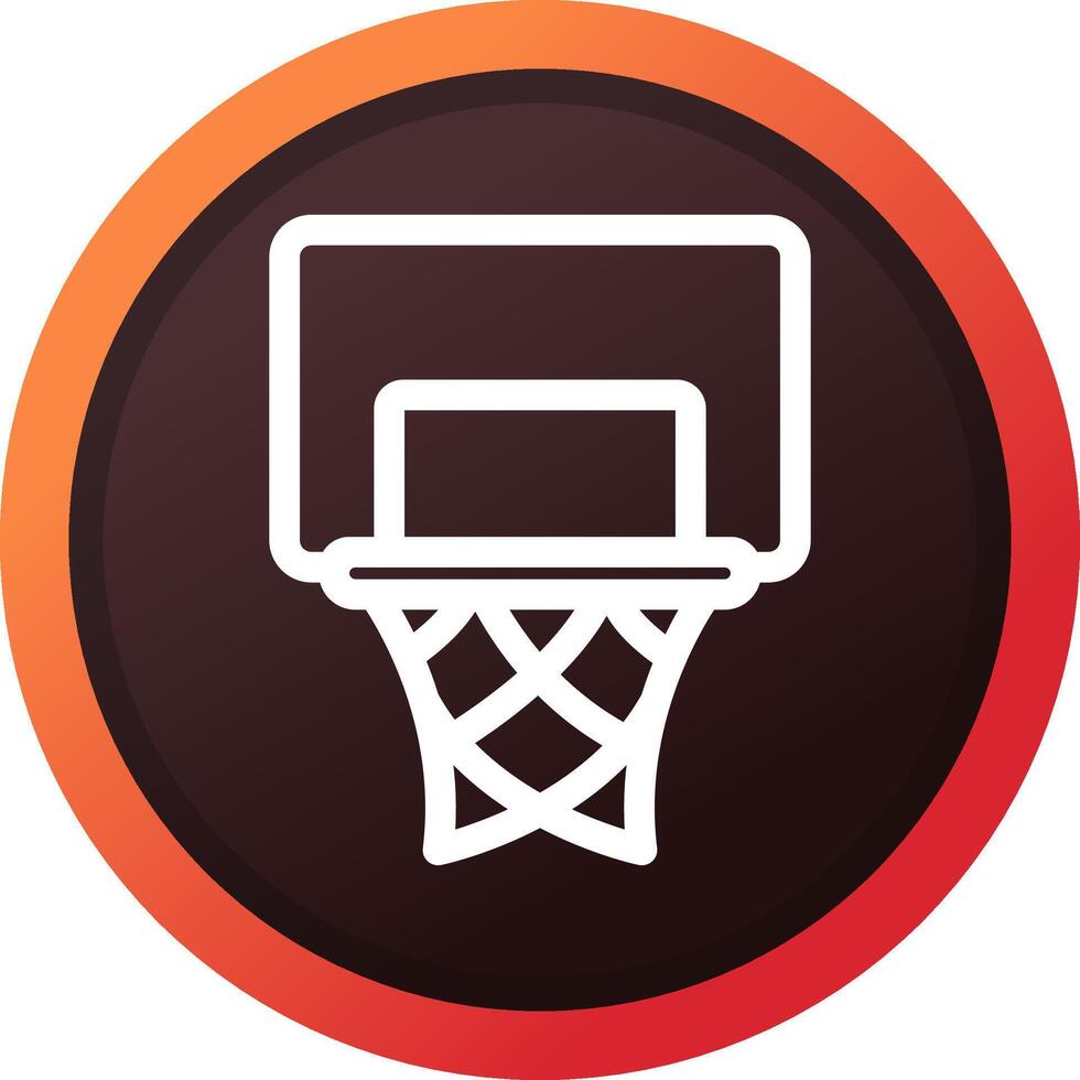 basketbal hoepel creatief icoon ontwerp vector