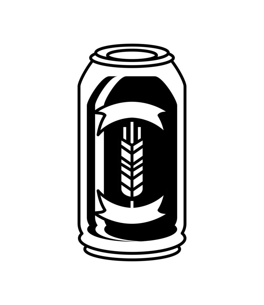 bier kan drinken vector