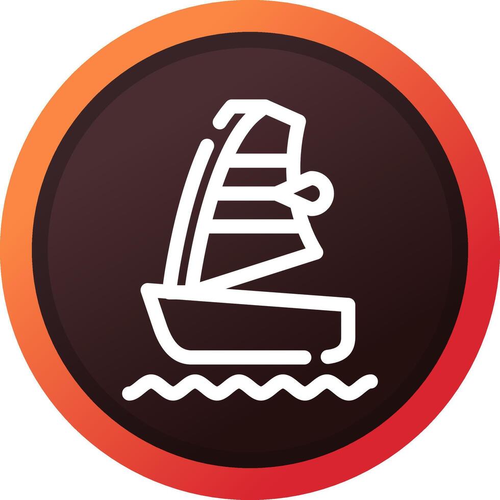 windsurfen creatief icoon ontwerp vector