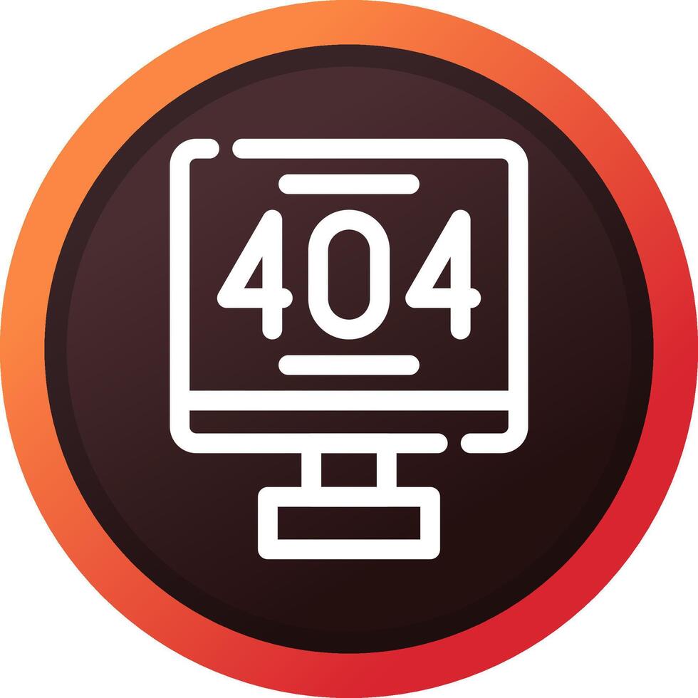 fout 404 creatief icoon ontwerp vector