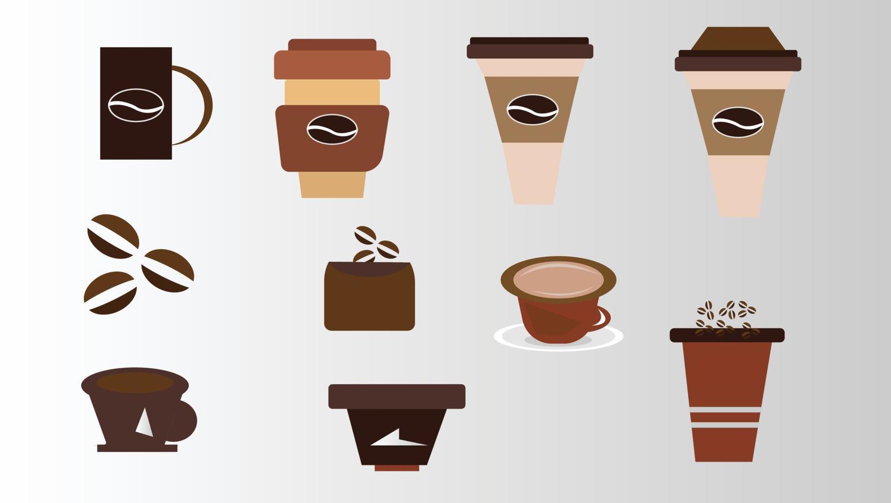 gratis koffiekopje vector ontwerp