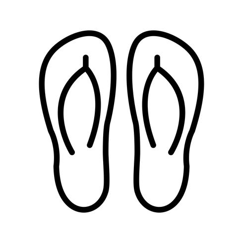 slippers vector pictogram