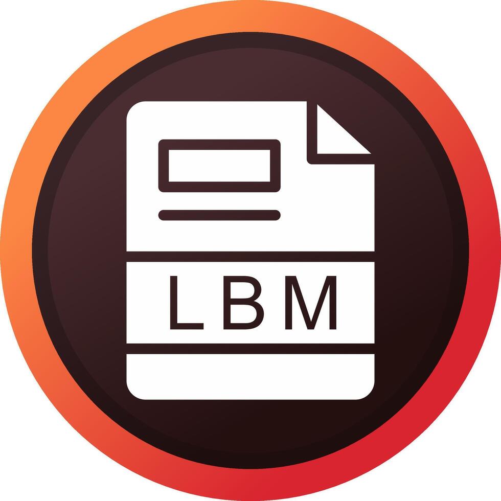 lbm creatief icoon ontwerp vector