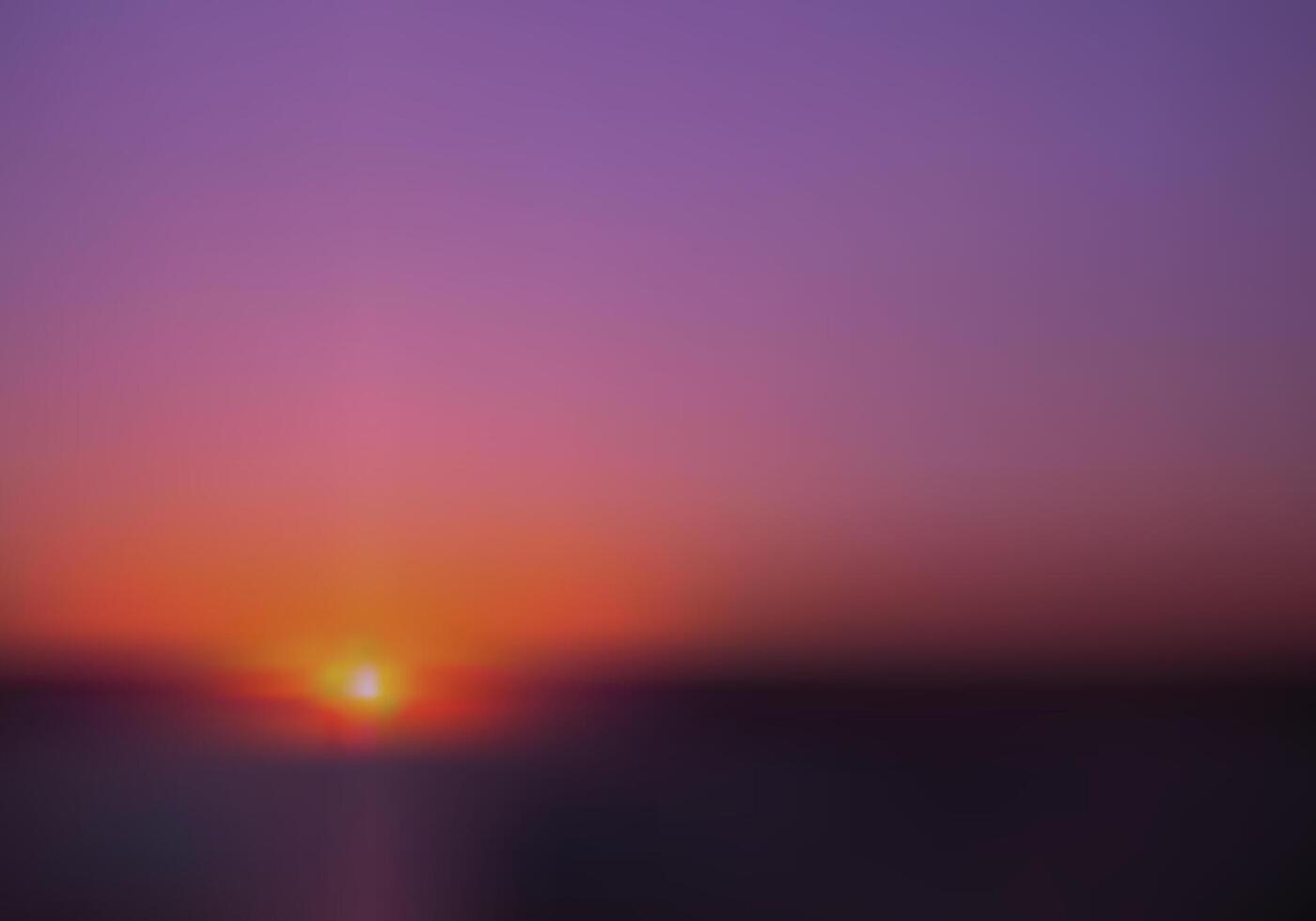 zonsondergang zee oranje Purper donker vector illustratie voor achtergrond ontwerp.