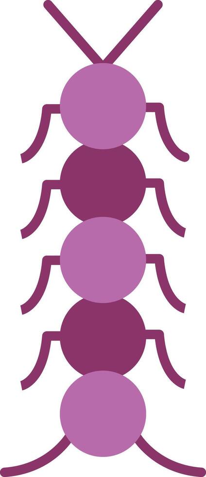 insect glyph twee kleur icoon vector